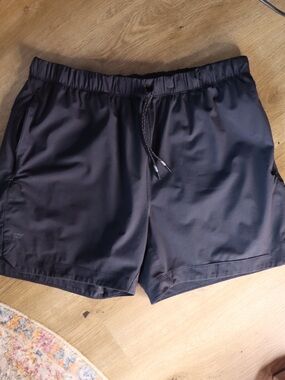 Black Fable-tics  Athletic Drawstring Shorts